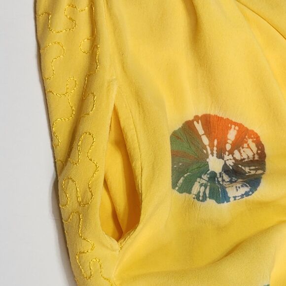 Two Piece Beach Tunic Skirt Size Medium Coastal Grandma Summer Boho *flaws - Picture 7 of 16